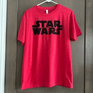 Star Wars Women’s Red & Black Crew Neck Tee Size L